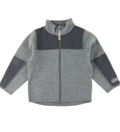 Voksi Fleecejakke - Uld - Gråmeleret