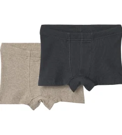 Wheat Boxershorts - Rib - 2-pak - Louis - Navy/Beige