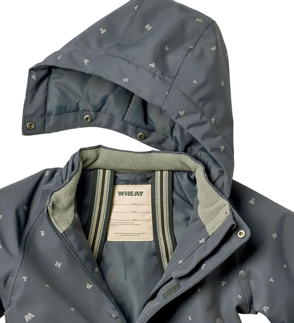 Wheat Flyverdragt - Miko - Grey Blue Letters