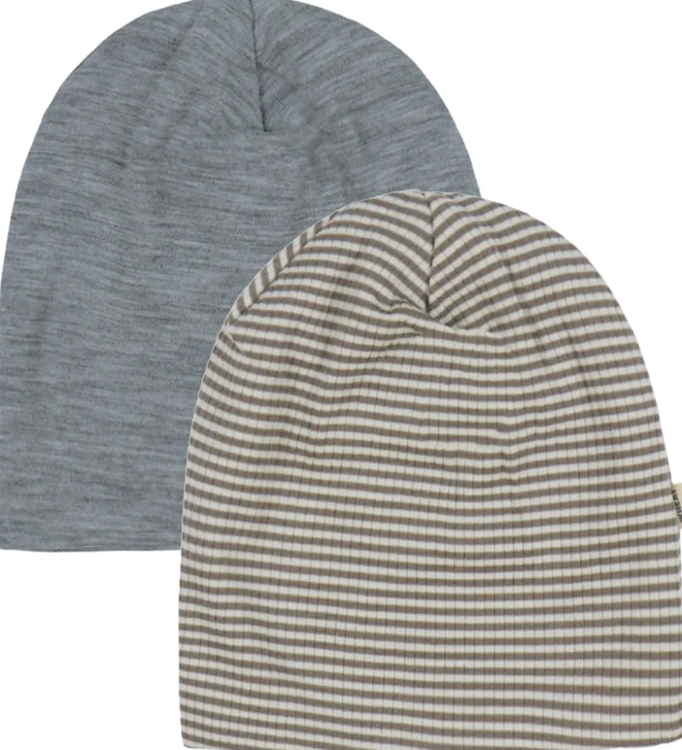 Wheat Huer - Uld - 2-pak - Emo - Wood Stripe