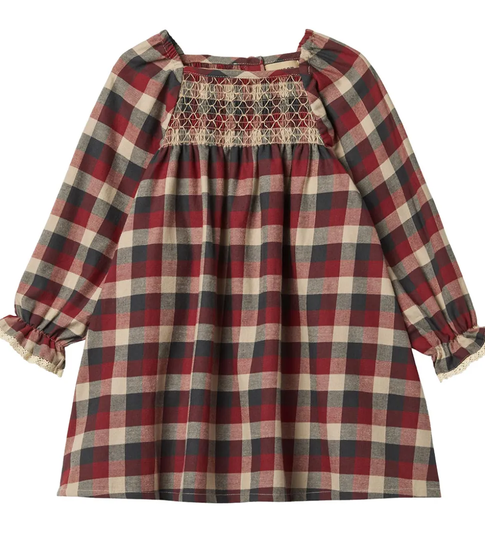 Wheat Kjole - Bella - Red Blue Check