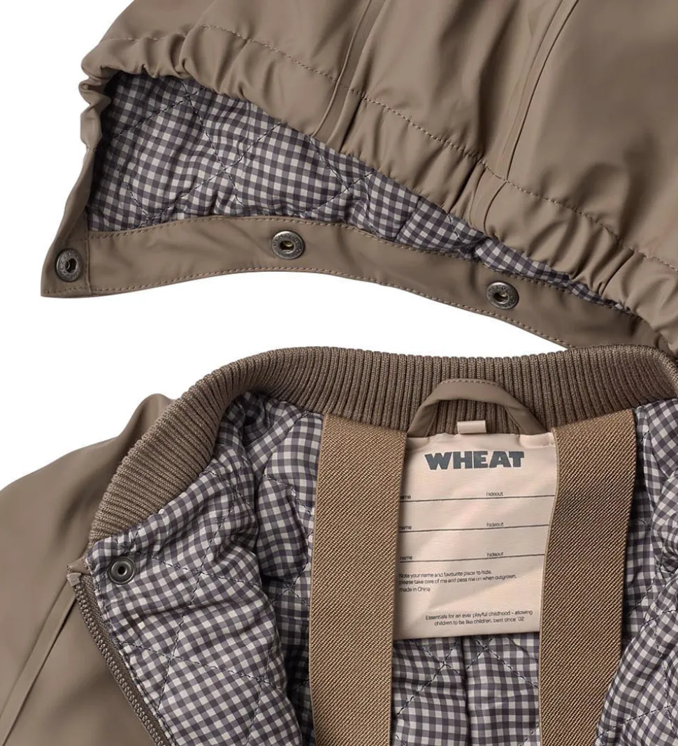 Wheat Regndragt m. Termo - PU - Aiko - Dry Wood