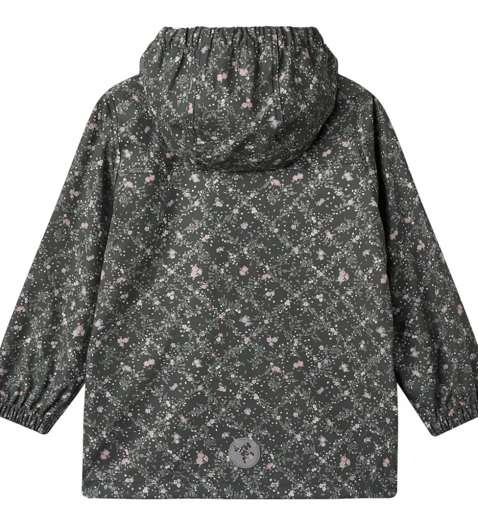 Wheat Regnjakke - PU - Ollo - Forest Lake Checked Flowers