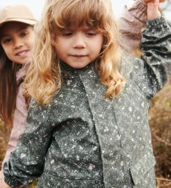 Wheat Regnjakke - PU - Ollo - Forest Lake Checked Flowers