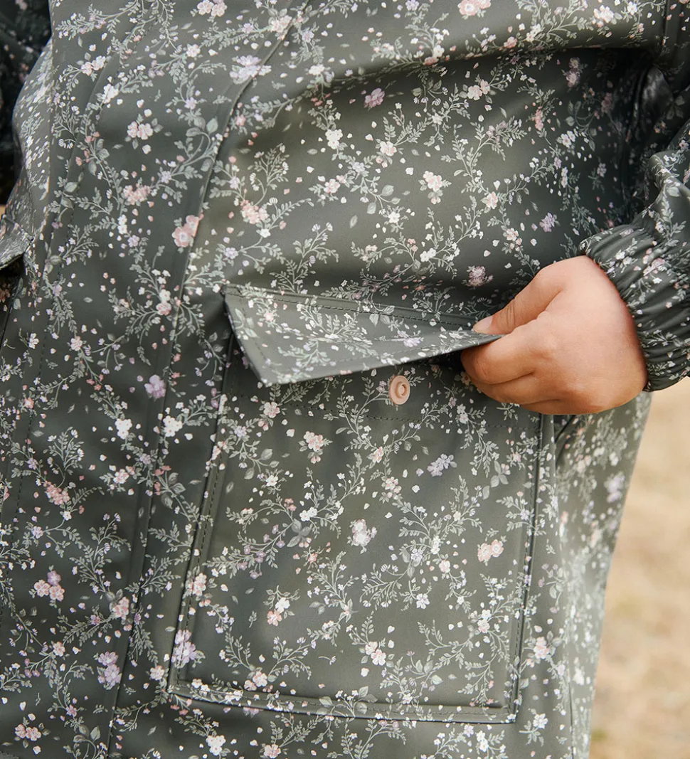 Wheat Regnjakke - PU - Ollo - Forest Lake Checked Flowers